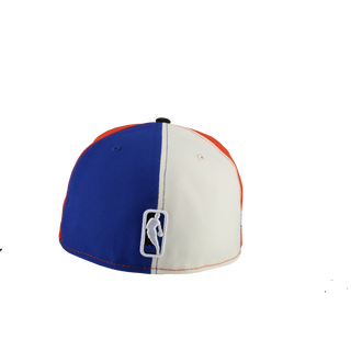 New York Knicks 25/26  NBA Champions White/Blue/Orange Split Panel 59Fifty Fitted Hat