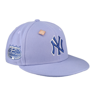 New York Yankees Lavender 2008 All Star Game Patch Fitted Hat