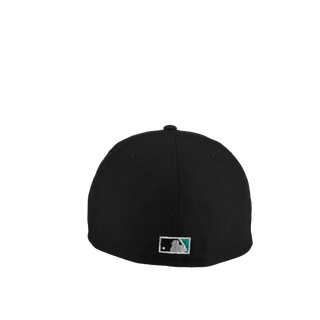 Seattle Mariners 20th Anniversary Black Green/Gold Metallic 59Fifty Fitted Hat