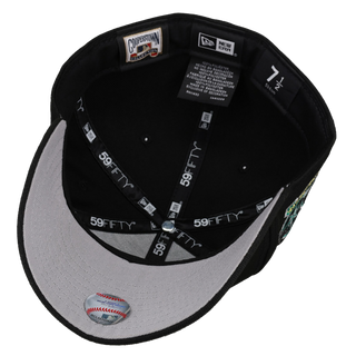 Seattle Mariners 20th Anniversary Black Green/Gold Metallic 59Fifty Fitted Hat