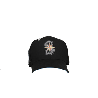 Seattle Mariners 30th Anniversary Metallic Blackout 59Fifty Fitted Hat