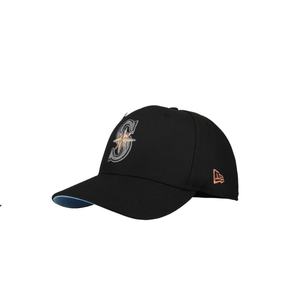 Seattle Mariners 30th Anniversary Metallic Blackout 59Fifty Fitted Hat