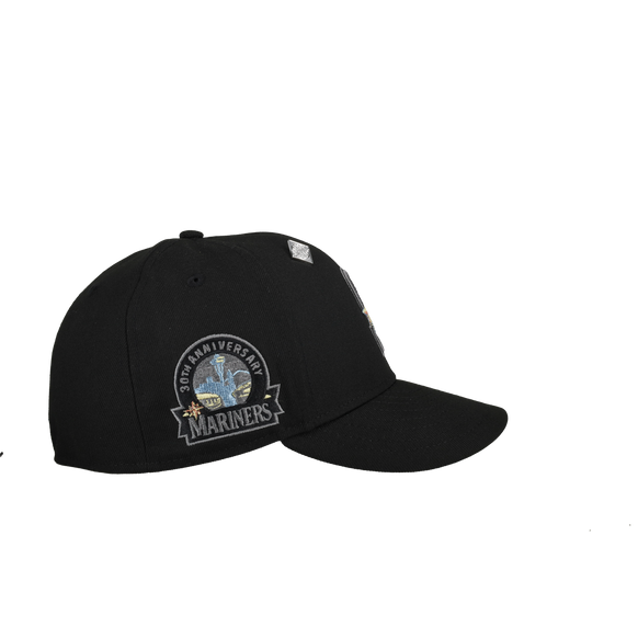 Seattle Mariners 30th Anniversary Metallic Blackout 59Fifty Fitted Hat