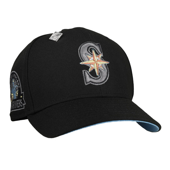 Seattle Mariners 30th Anniversary Metallic Blackout 59Fifty Fitted Hat
