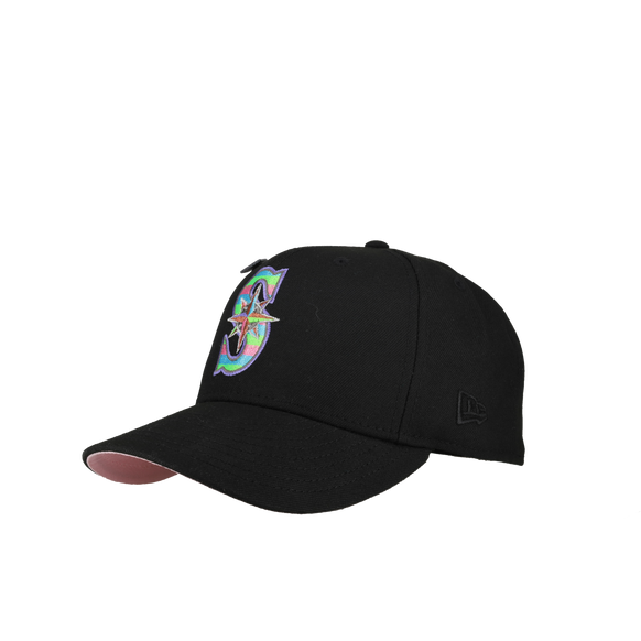 Seattle Mariners 30th Anniversary Black Tri Color Metallic Logo 59Fifty Fitted Hat