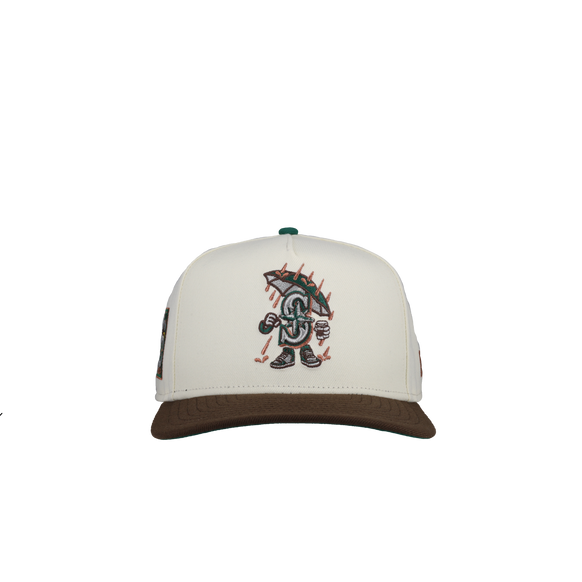 Seattle Mariners 40th Anniversary Coffee Cartoon 9Fifty A Frame Snapback Hat