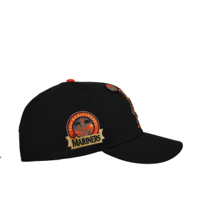Seattle Mariners 30th Anniversary Halloween 2026 Metallics Coffin Case 59Fifty Fitted Hat