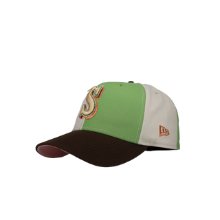 Seattle Mariners 30th Anniversary Green/Chrome Pinwheel 59Fifty Fitted Hat