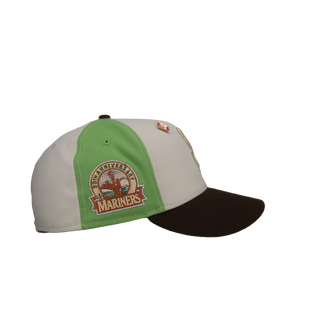 Seattle Mariners 30th Anniversary Green/Chrome Pinwheel 59Fifty Fitted Hat