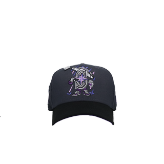 Seattle Mariners 25th Anniversary Graphite/Purple Cartoon 59Fifty Fitted Hat