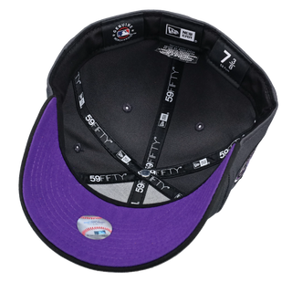Seattle Mariners 25th Anniversary Graphite/Purple Cartoon 59Fifty Fitted Hat