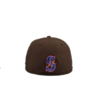 Seattle Mariners 30th Anniversary Brown Cartoon 59Fifty Fitted Hat