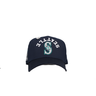Seattle Mariners 30th Anniversary Navy Upside Down Chainstitch 59Fifty Fitted Hat, back view