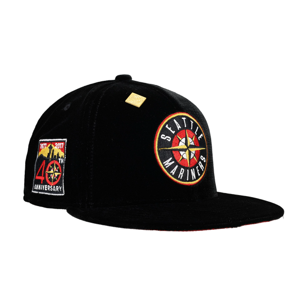 Seattle Mariners Velvet 40th Anniversary Patch 59Fifty Fitted Hat