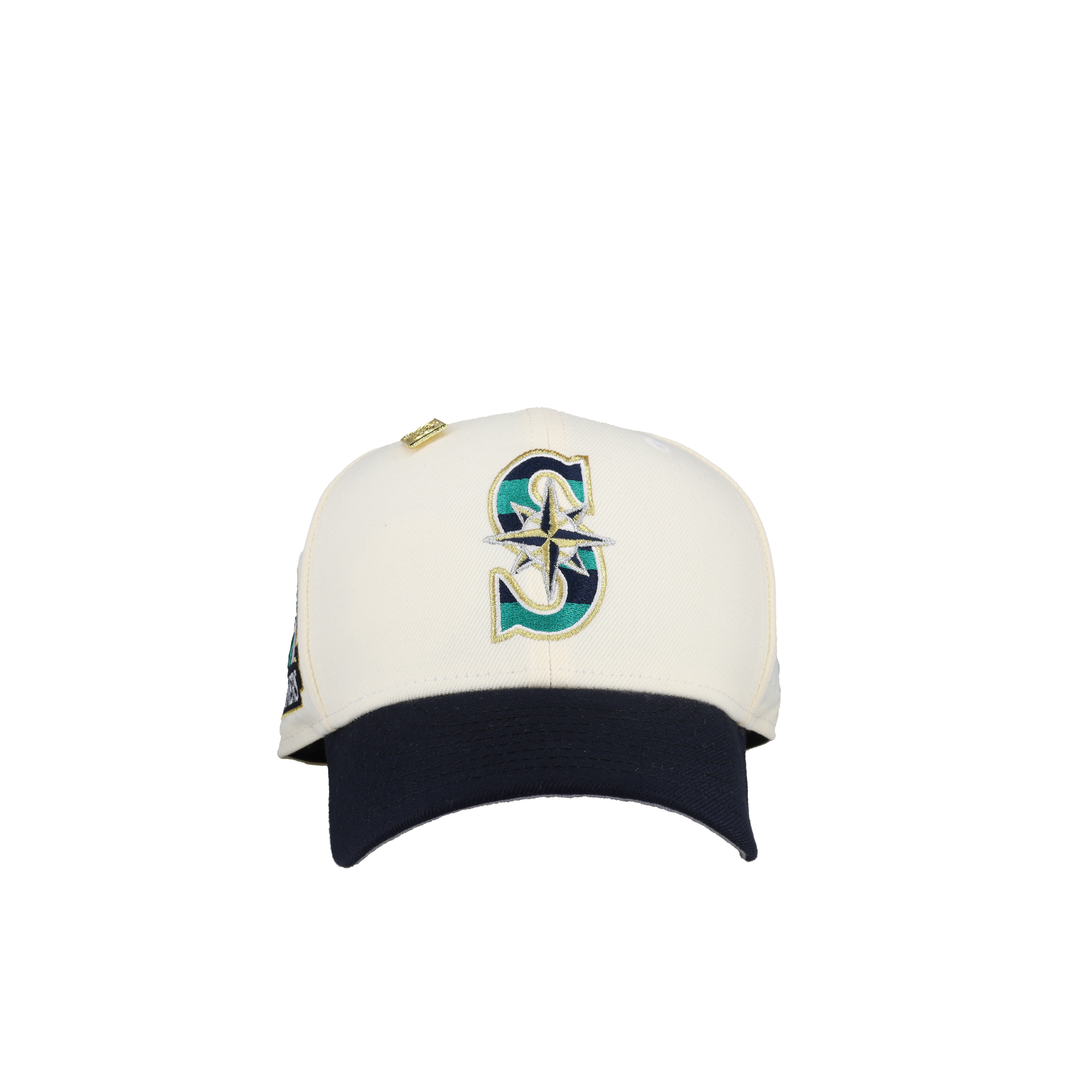 Seattle Mariners 30th Anniversary White/Navy Metallic 59Fifty Fitted Hat