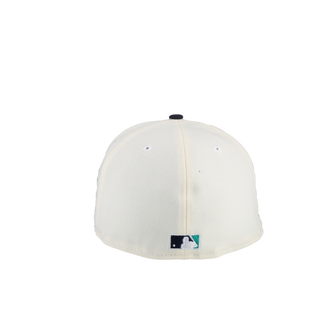 Seattle Mariners 30th Anniversary White/Navy Metallic 59Fifty Fitted Hat
