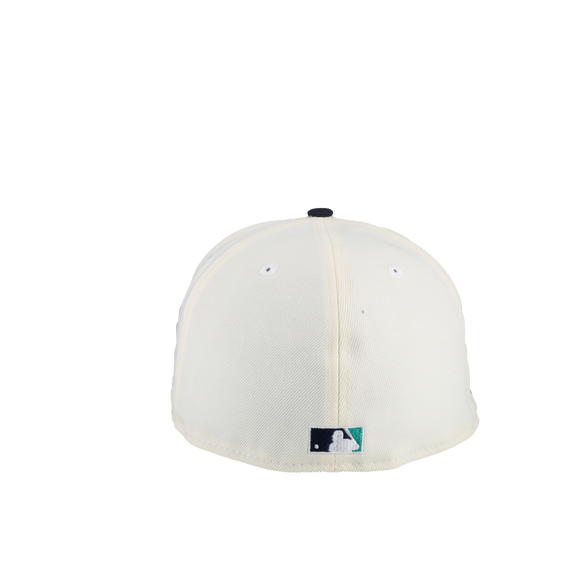Seattle Mariners 30th Anniversary White/Navy Metallic 59Fifty Fitted Hat