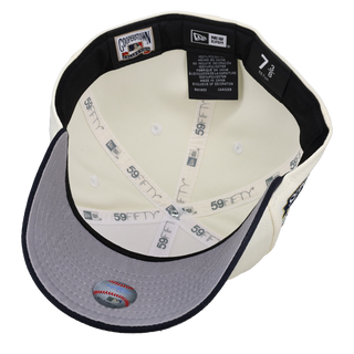 Seattle Mariners 30th Anniversary White/Navy Metallic 59Fifty Fitted Hat