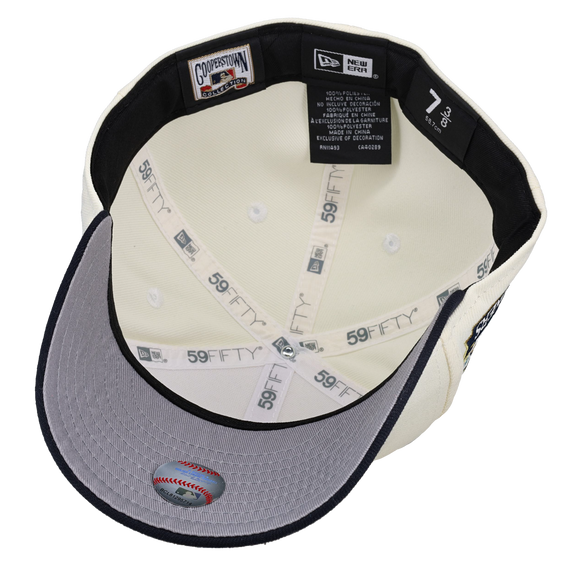 Seattle Mariners 30th Anniversary White/Navy Metallic 59Fifty Fitted Hat