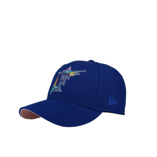 Florida Marlins 10th Anniversary Blue/Pink Metallic 59Fifty Fitted Hat