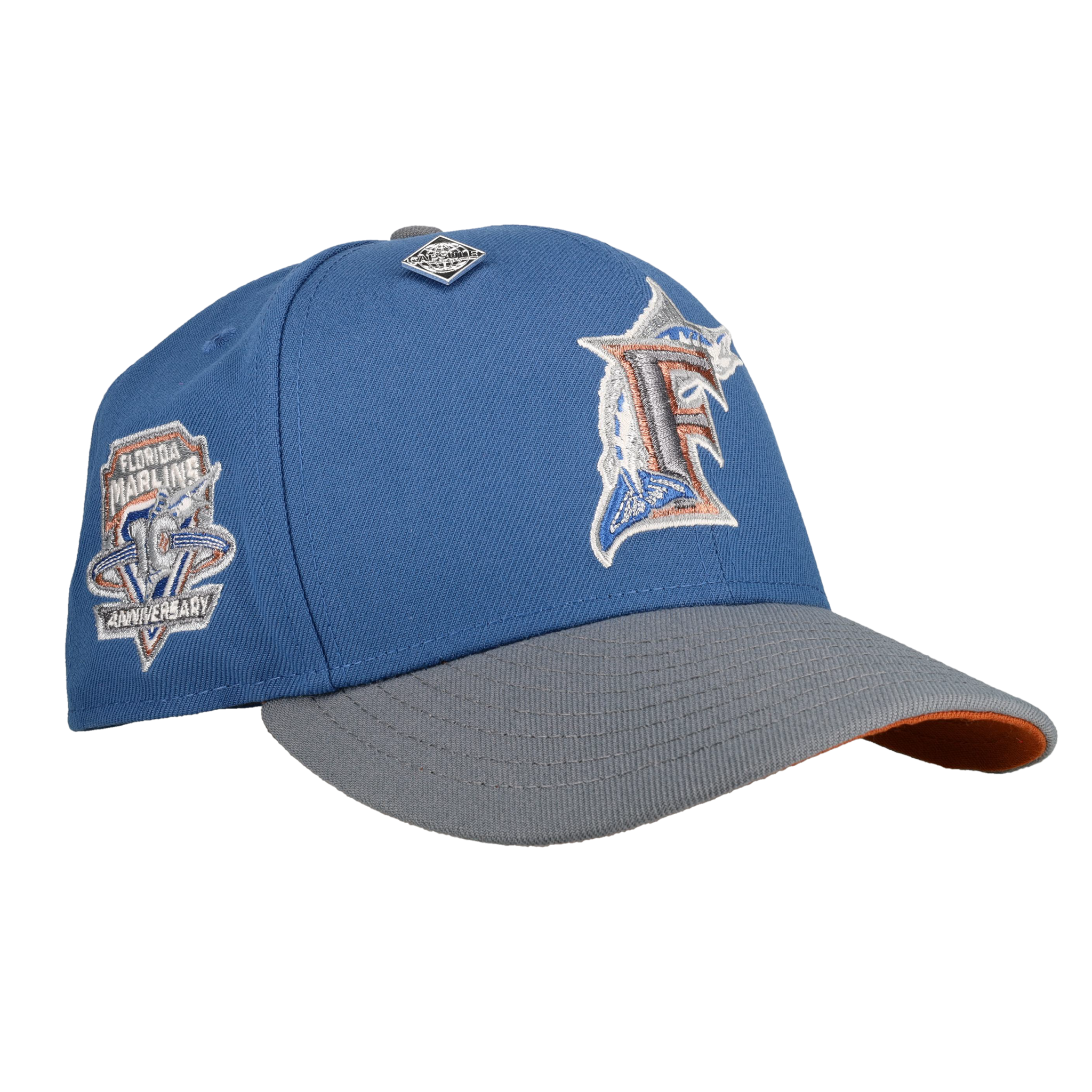 Florida Marlins 10th Anniversary Blue/Graphite 59Fifty Fitted Hat