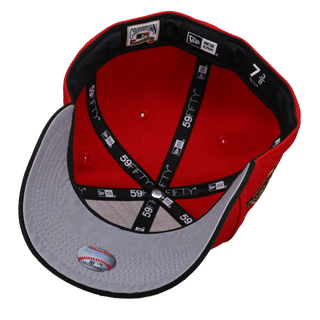 Florida Marlins 1997 World Series Red I Love Miami Metallic 59Fifty Fitted Hat