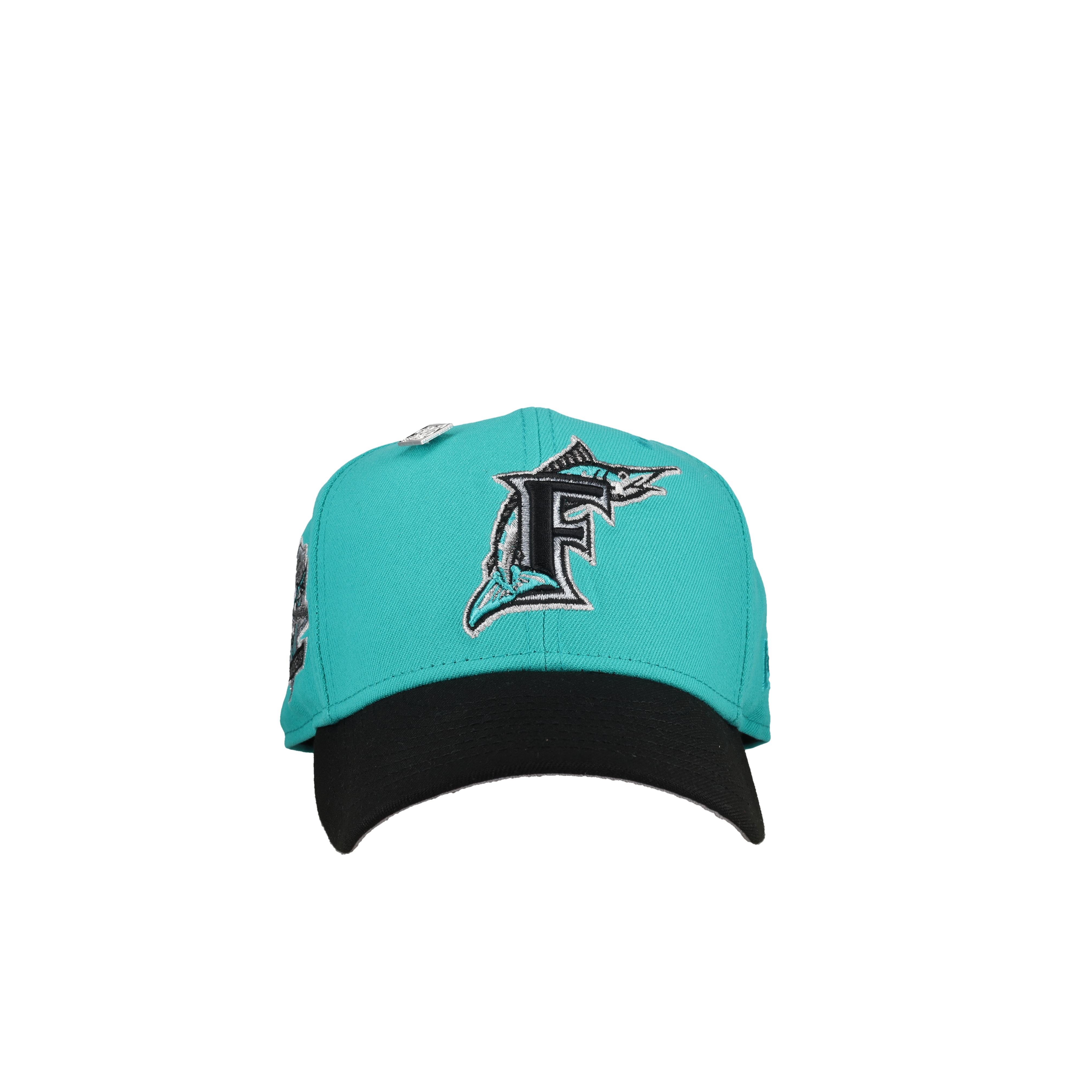 Florida Marlins 10th Anniversary Teal Silver Metallic 59Fifty Fitted Hat