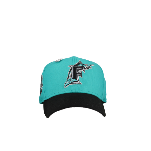 Florida Marlins 10th Anniversary Teal Silver Metallic 59Fifty Fitted Hat