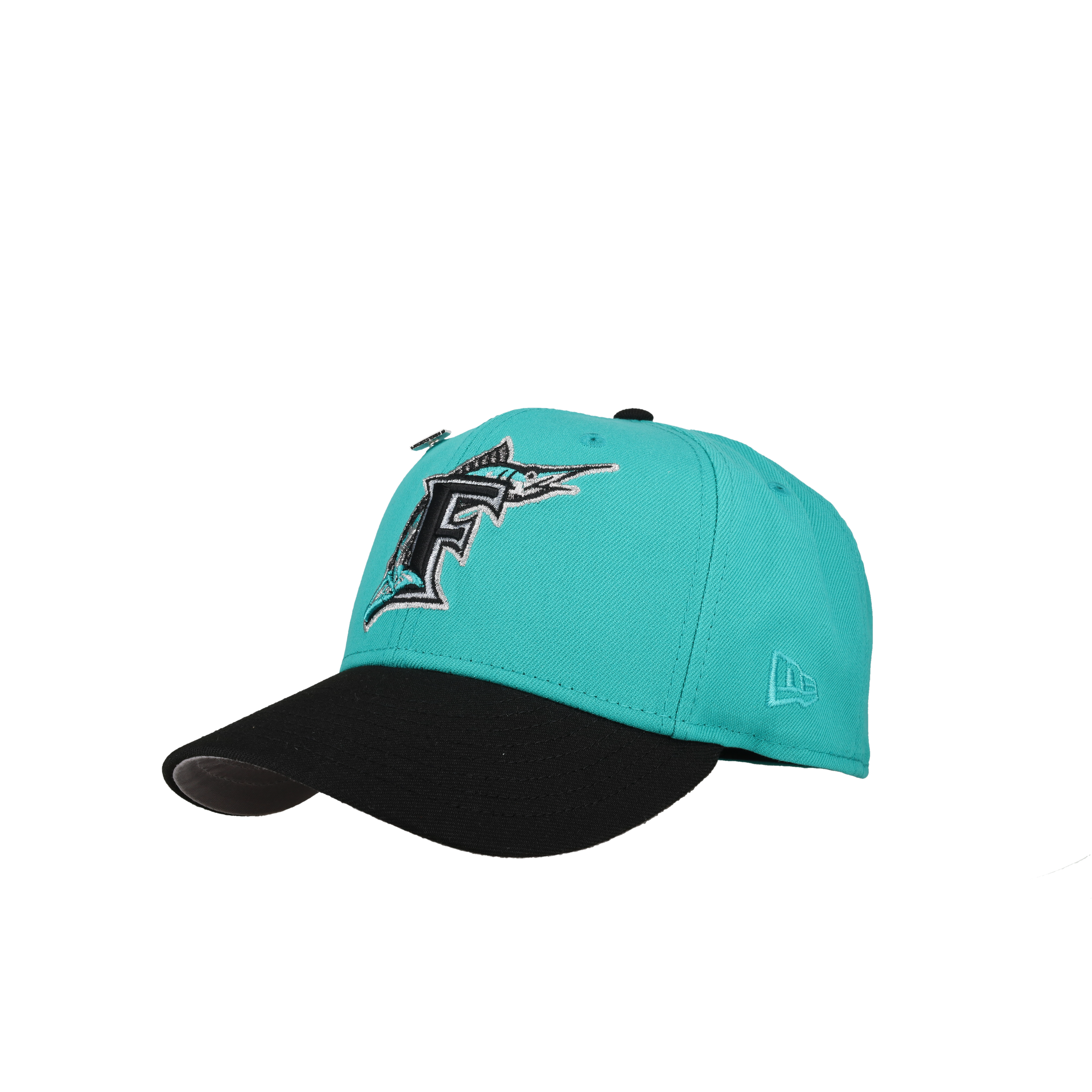 Florida Marlins 10th Anniversary Teal Silver Metallic 59Fifty Fitted Hat