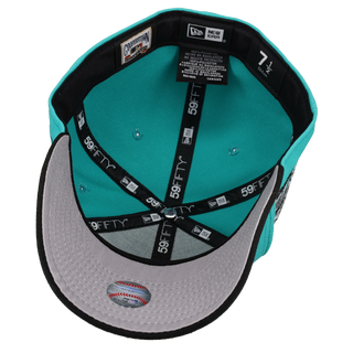 Florida Marlins 10th Anniversary Teal Silver Metallic 59Fifty Fitted Hat