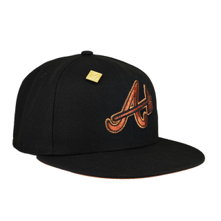 Atlanta Braves New Era Metallic Pop Collection 59Fifty Fitted Hat