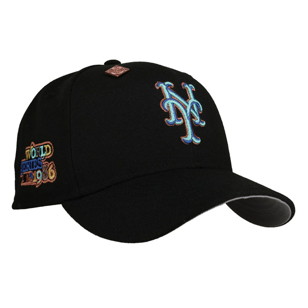 Mets 1986 WS Black Fitted Hat | CapsuleHats