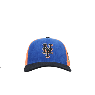 New York Mets 40th Anniversary Corduroy Pinwheel Mitchell & Ness A Frame Snapback Hat