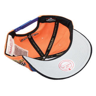New York Mets 40th Anniversary Corduroy Pinwheel Mitchell & Ness A Frame Snapback Hat