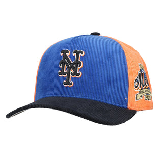 New York Mets 40th Anniversary Corduroy Pinwheel Mitchell & Ness A Frame Snapback Hat