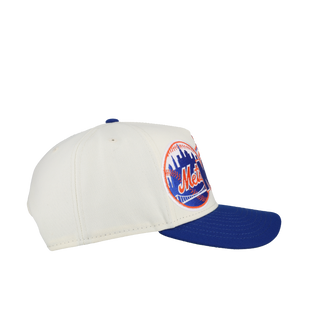 New York Mets 1962 Team Color 9Fifty A Frame Snapback Hat (Green Brim) Version 1