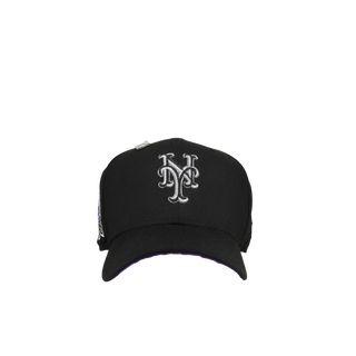 New York Mets 40th Anniversary Black/Purple 59Fifty Fitted Hat, back view