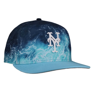New York Mets Blue Waves 9Fifty A Frame Snapback Hat