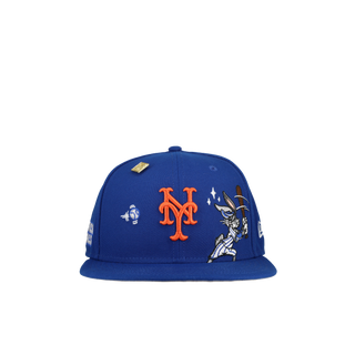 New York Mets x Looney Tunes 9Fifty Royal Snapback (Grey Brim)