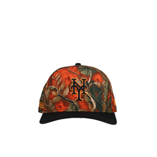 New York Mets Leaves Orange 30th Anniversary 9Fifty A Frame Snapback Hat