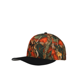 New York Mets Leaves Orange 30th Anniversary 9Fifty A Frame Snapback Hat