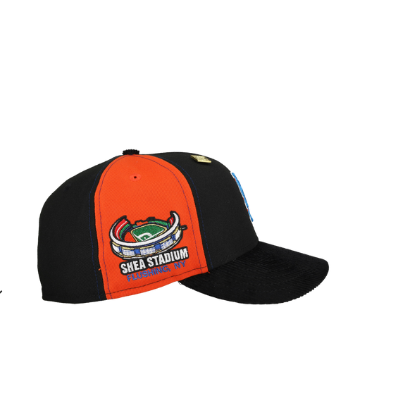 New York Mets Shea Stadium Split Panel Corduroy 59Fifty Fitted Hat