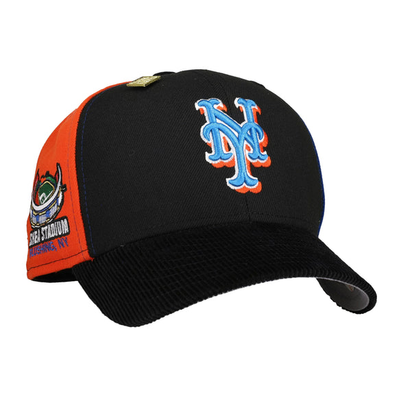 New York Mets Shea Stadium Split Panel Corduroy 59Fifty Fitted Hat