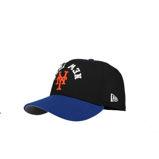 New York Mets 40th Anniversary Upside Down Chainstitch 59Fifty Fitted Hat, close-up detail