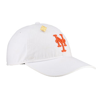 New York Mets New Era 9Twenty Adjustable Hat (White Orange)