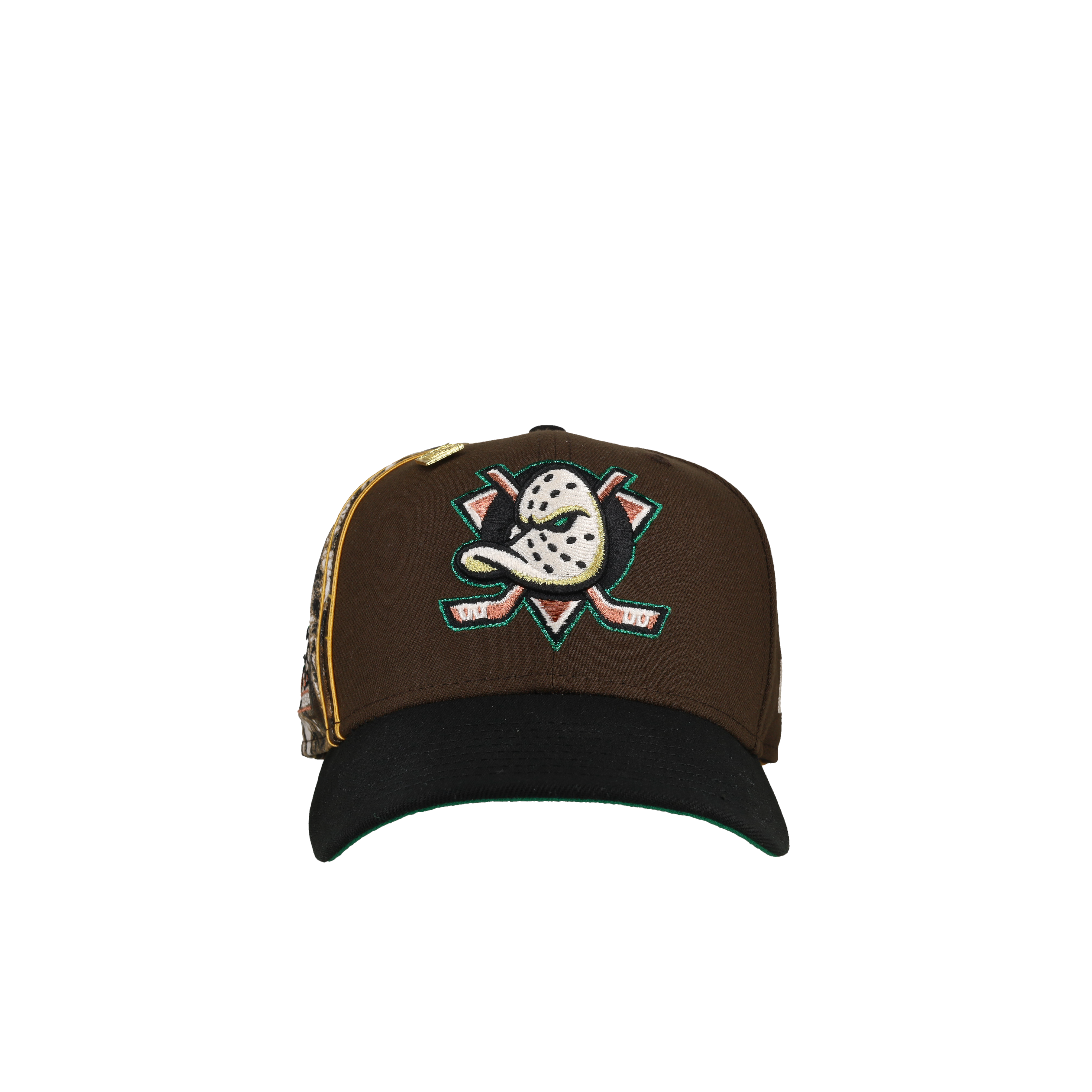 Anaheim Mighty Ducks Inaugural Season Walnut Realtree 59Fifty Fitted Hat