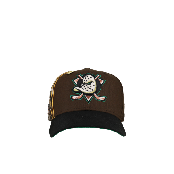 Anaheim Mighty Ducks Inaugural Season Walnut Realtree 59Fifty Fitted Hat