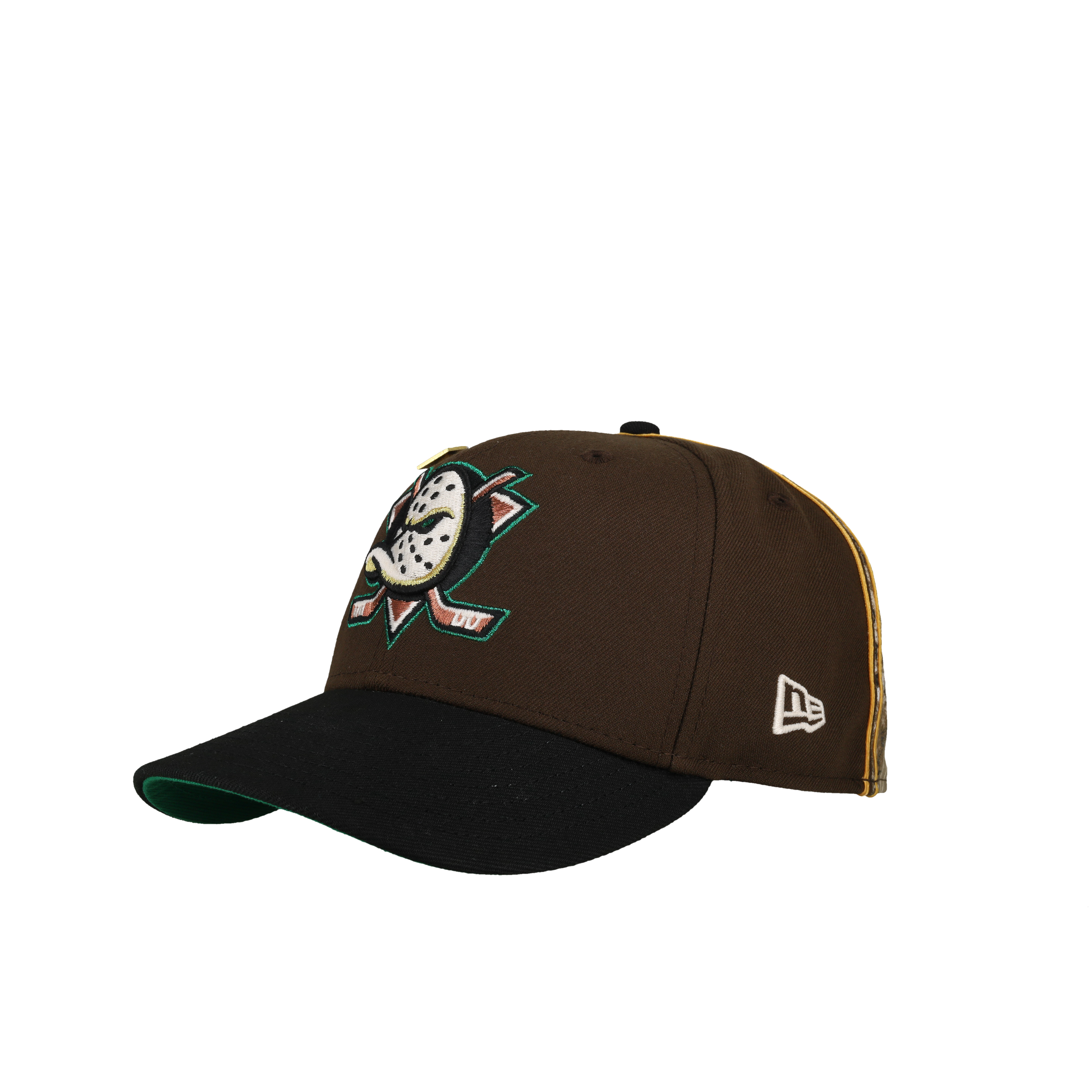 Anaheim Mighty Ducks Inaugural Season Walnut Realtree 59Fifty Fitted Hat