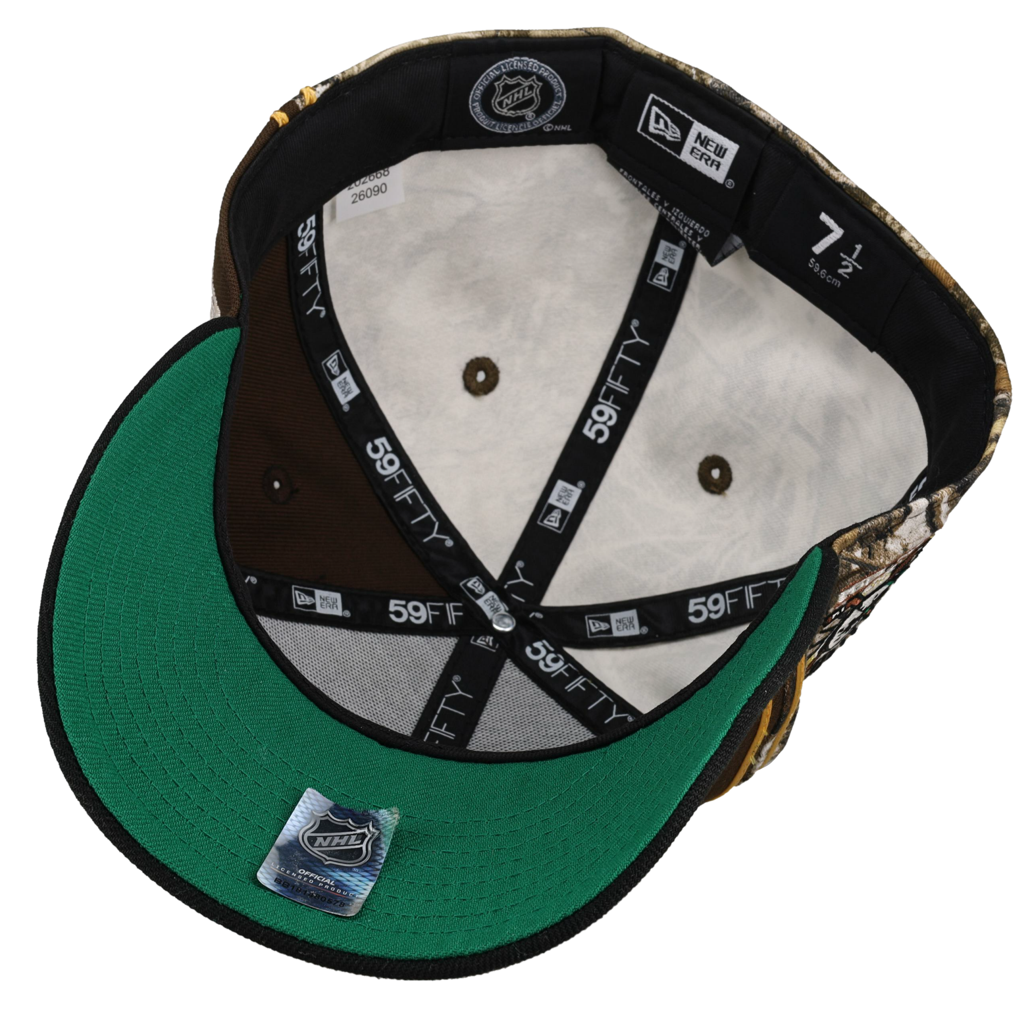 Anaheim Mighty Ducks Inaugural Season Walnut Realtree 59Fifty Fitted Hat