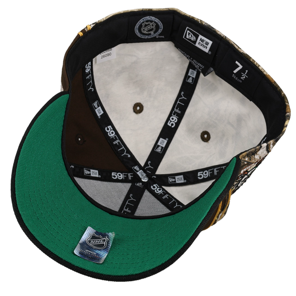 Anaheim Mighty Ducks Inaugural Season Walnut Realtree 59Fifty Fitted Hat